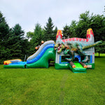 T-Rex + Glissade d'eau