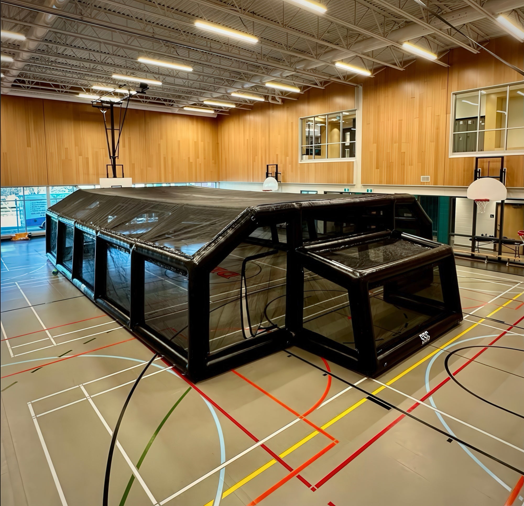 Arène de foot cage